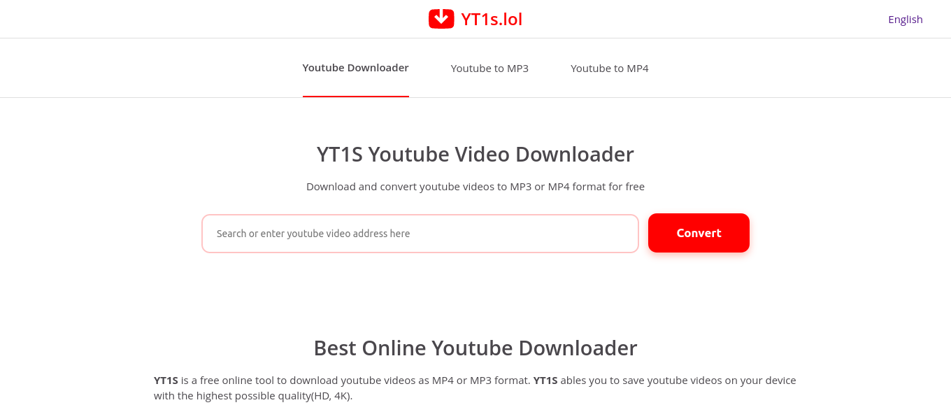 yt1s youtube downloader